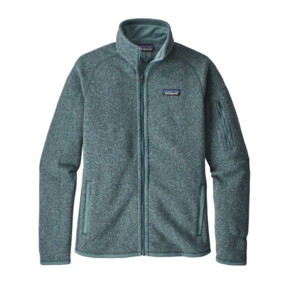 PATAGONIA S Ellwood Green Better Sweater Fleece Jacket Mock Neck Full Zip Up - Picture 1 of 8